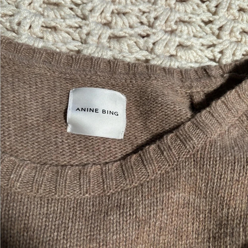 Anine Bing Distressed Brown Sweater Size Small - Picture 6 of 10